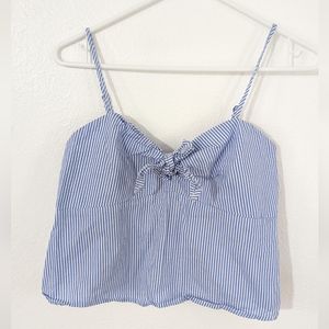 Cropped stripped shirt